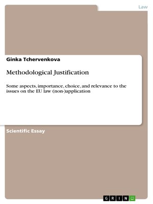 methodological justification sample read